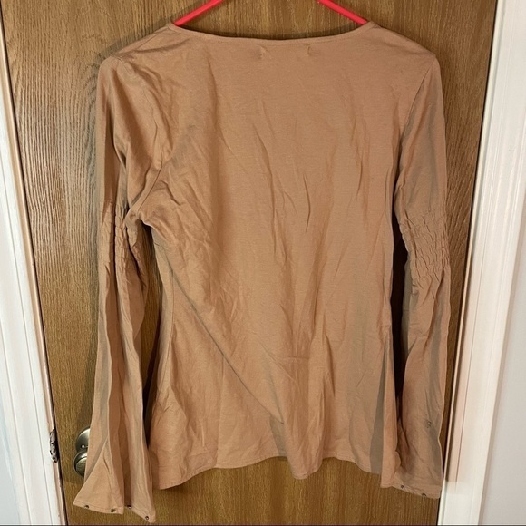 Charlotte Russe Tan Beaded Long Sleeve Size Small - Picture 4 of 7